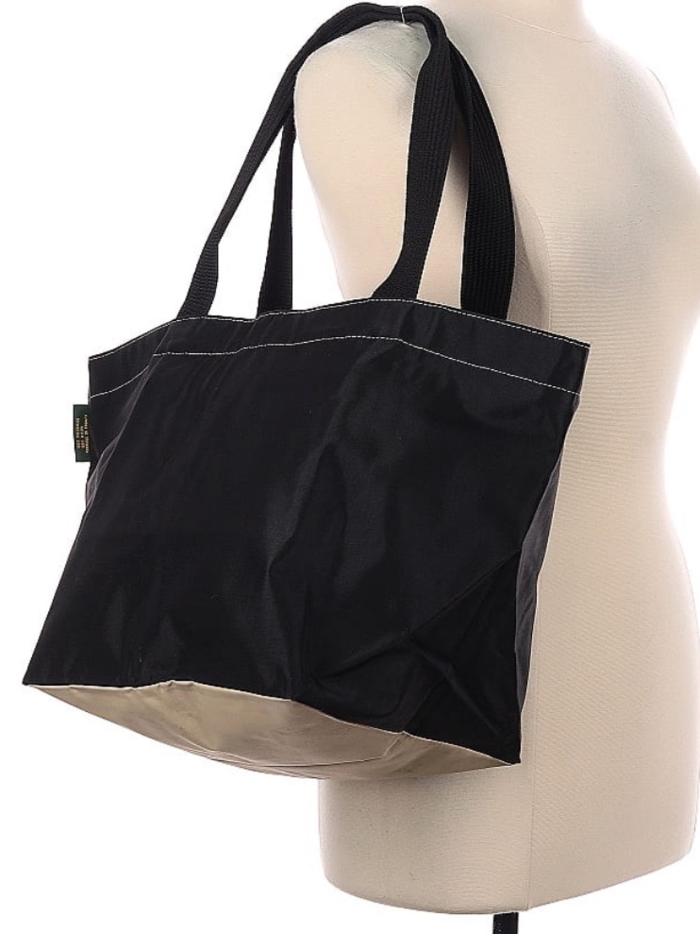 Black and Beige Tote Bag - Classic Everyday Carry